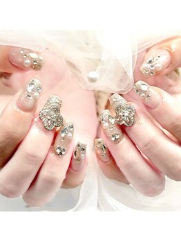 １０本パーツづくしネイル