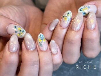 リッシュ(RICHE)/マグネット×2色のフラワー