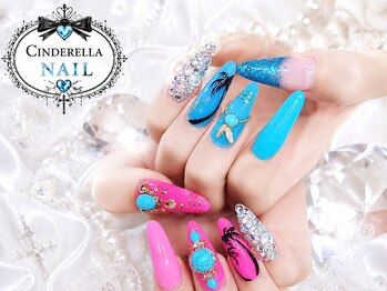 シンデレラネイル(CINDERELLA NAIL)/【スカルプ長さだしネイル】