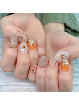 ソンリエ 青竹店(SONRiE)/オレンジネイル!