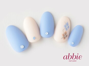 ネイルサロン アビー 宮益坂店(abbie)/マットアーガイル ¥12375