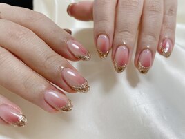 桃ガラスフレンチ　オフィス