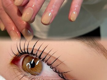 ループラス(r'oo plus)の写真/アイブロウ・まつげパーマorマツエクとネイルの同時施術OK！ハイセンス&もちの良い丁寧な施術◎時短にも♪