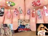 1位★おまかせ概念ネイル/推しネイル「パーツ付き」90分¥7950