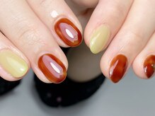 ネイルカラーリリー(Nail Calla Lilly)/ワンカラーで鼈甲風＊