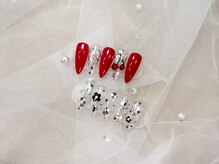 ヒラソルネイル(Girasol nail)/チェリー&お花