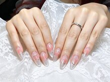 ナナネイル(Nana Nail)/チーク×マグネットフレンチ