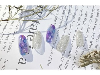 ブルーパープルネイル