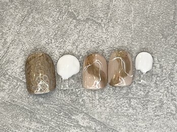 カラネイル 南森町店(calla nail)/不思議な模様の浮き出るジェル