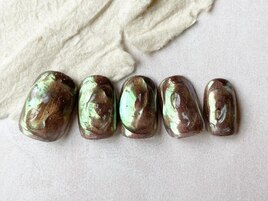 ミラーぷっくりオーロラ¥9200