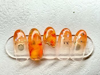 ミリミリネイル(MILI mili nail)/オレンジネイル