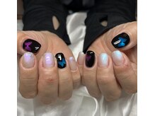 ハズグラスネイル(Haze Grass nail)/個性ネイル