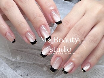 エムズビューティスタジオ ネイル まつげ 西川口店(M's Beauty Studio)/マグネットフレンチ