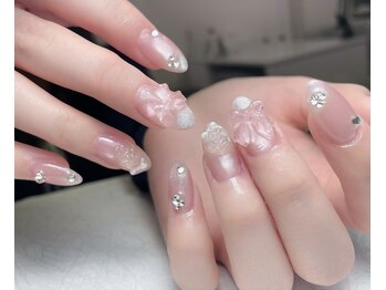 メオネイル(MEO NAIL)/チップ長さだし持ち込みデザイン