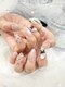 nail salon WOL【ネイルサロン ウォル】の写真/一生に一度の輝きを＊華やかワンホンネイル♪マグネットを使用したちゅるん質感×贅沢パーツで最高の指先へ
