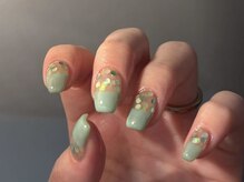 ラクエ(Laque)/グリーン ホログラム キラキラ