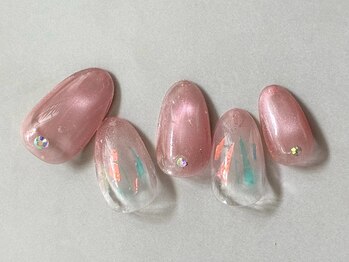 リベレ(LIBELLE)/マグネットネイル×氷ネイル
