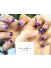 アヤネイルズ アンド アイラッシュ(AYA NAILZ.＆Eyelash)/小技の効いたラメグラデーション