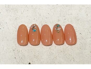 ネイルサロン エムズ(Nail Salon M's)/ラメとシェルで初夏ネイル