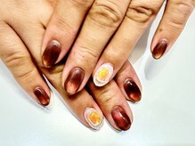 クォーターリゾートネイル(QUARTER RESORT nail)/カラーマグネットネイル☆