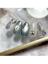 ネイルソファ 木津(nail sofa)/【井口】くすみブルー