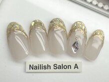 ネイリッシュサロン エー(Nailish Salon A)/ガラスフレンチネイル