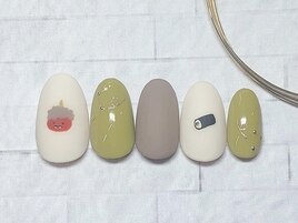 節分ネイル　鬼　恵方巻