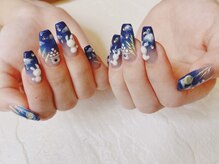 サロン ド ティアモ(salon de Ti Amo)/お月見ネイル