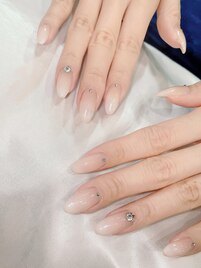 Whiteラメグラデーション☆