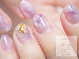 ニュアンスアメジストネイル