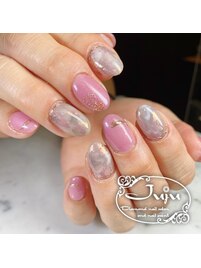 ニュアンスネイル　天然石ネイル