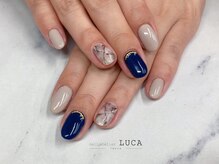 ネイルアトリエルカ(nail atelier LUCA)/M-461 大人上品大理石ネイル
