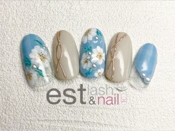 エストラッシュアンドネイル 銀座店(est lash&nail)/マーガレットネイル