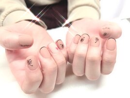 リゾート風アートネイル