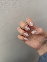 ユージューネイルルーム(UJU nail room)/シルバーホロフラワー