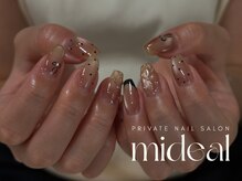 ミディール(mideal)/ゴールド×ブラックキルティング