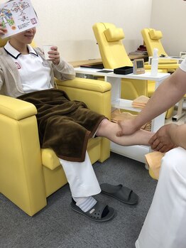 足つぼ日本一 新橋店/ご来店からお帰りまでの流れ