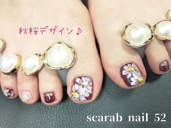 スカラべネイル52 春日部(Scarab Nail 52)/FlowerアートDesign♪