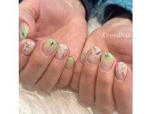クリスタルネイル ボンベルタ橘店(CRYSTAL NAIL)/フラワーネイル