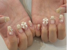 ランド ネイル 博多(LAND)/リボン×ストーン