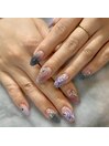 藤の花ネイル