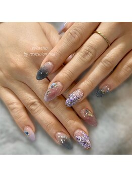 トータルビューティーローズ(Rose)/藤の花ネイル