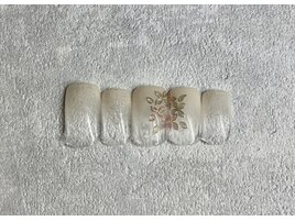 キラキラ紫陽花ネイル