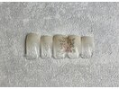 キラキラ紫陽花ネイル