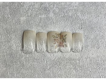 サビーハネイル(Sabiiha nail)/キラキラ紫陽花ネイル