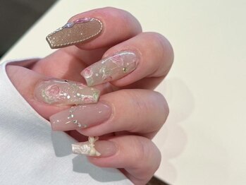 シェリーラメール 渋谷(cherielamer)/薔薇ネイル