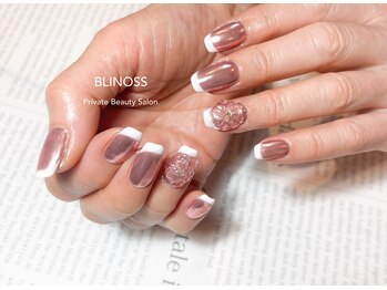 ブリノス(BLINOSS)/ピンクミラー×クリアフラワー