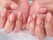ネイルフロンティア 吉祥寺(NAIL FRONTIER)/春色お花囲みネイル11980円