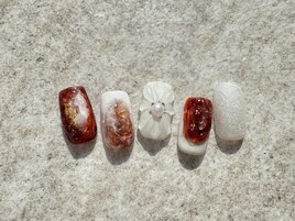 紅白ニュアンスフラワー