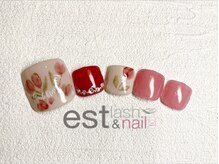 エストラッシュアンドネイル 銀座店(est lash&nail)/フットチューリップネイル